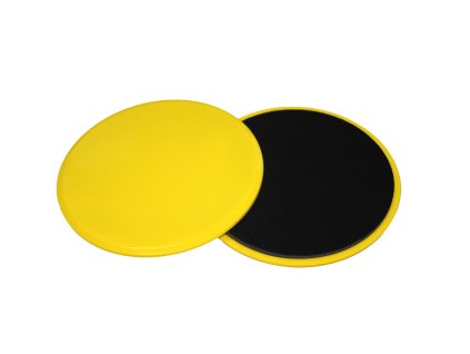 Klouzavé disky – fitness pomůcka pro celé tělo, žluté