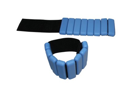 Nastavitelné Silikonové zátěžové náramky 2× 450 g modré