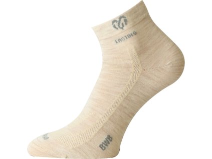 Lasting merino ponožky BWB béžové (Velikost S)