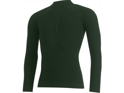 MAZOL mens merino seamless long sleeve 1/4 zip (Obleceni LASTING pánské S/M)