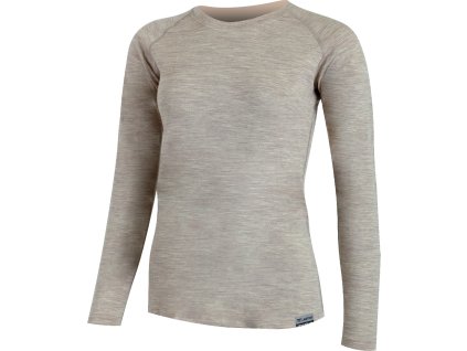 ATILA 7070 Womens Merino Long Sleeve Beige (Velikost S)