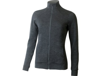 ALMA womens long sleeve wool blend full zip (Velikost XS)