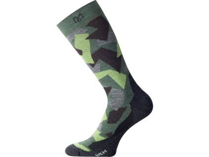 Lasting WOM 620 merino wool socks green (Velikost S)