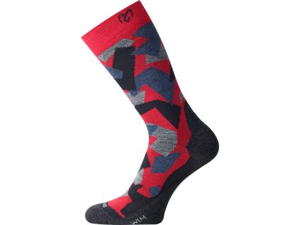 Lasting WOM 306 merino wool socks red (Velikost S)