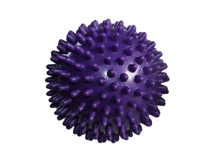 Merco masážní míček s bodlinami soft tm.fialová 9cm