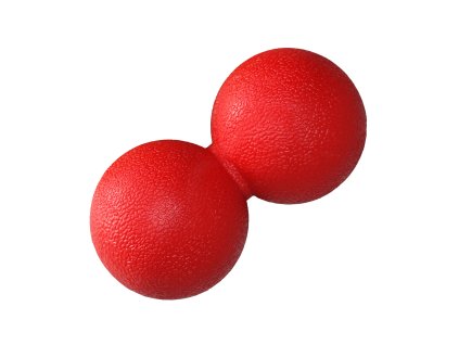 Merco Duální masážní míček TPE červený