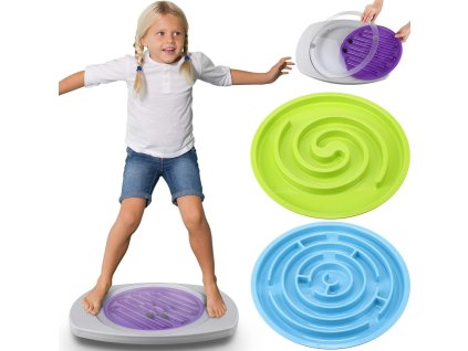 Balanční deska ovál – bludiště pro rozvoj rovnováhy