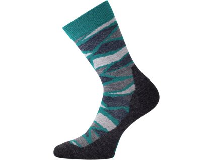 Lasting merino ponožky WLJ zelené (Velikost L)