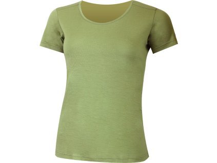 Lasting dámské merino triko IRENA zelené (Velikost S)