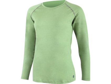 Lasting dámské merino triko ATILA zelené (Velikost S)