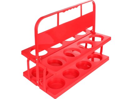 Holder 8 plastový nosič lahví červená