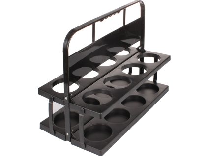 Holder 8 plastový nosič lahví černá