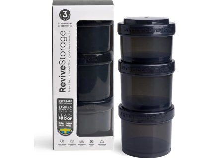 Sada dávkovačů SMARTSHAKE Revive 3v1 - 550 ml černá 2000230