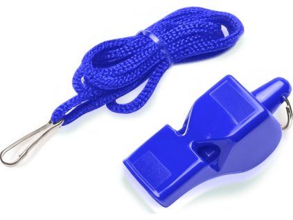Píšťalka Effea 6706 se šňůrkou modrá 3093MO