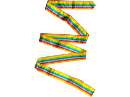 Gymnastická stuha 6 metrů - duha 5070DU