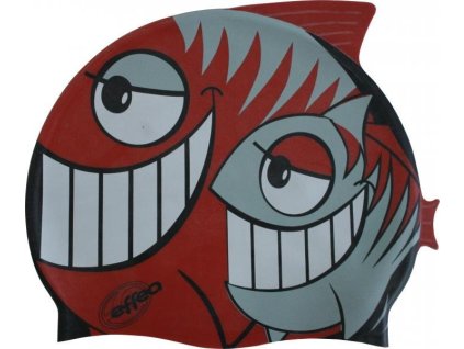 Koupací čepice EFFEA silicon JR 1133 černošedá zeleno/modrá 3504ZEMO