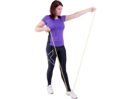 BAND TUBING - Odporová posilovací guma - LATEX FREE - 30 m TL.3 ČERVEN Červená - Střední