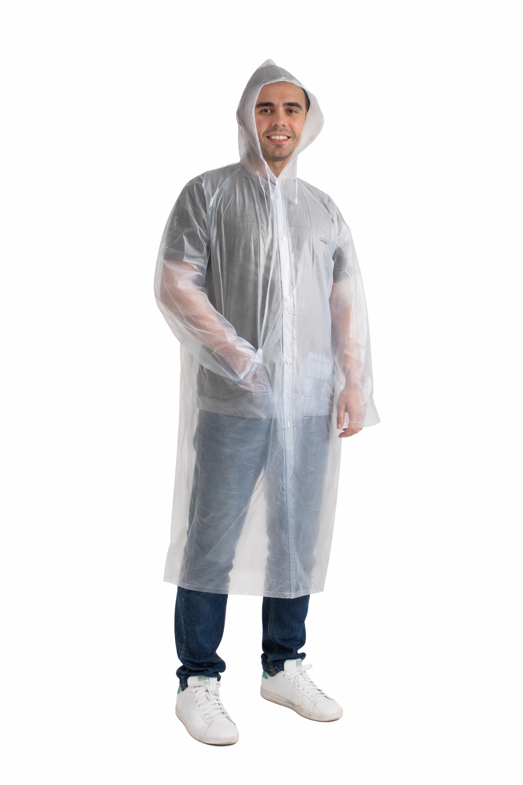 Merc sport Transparentní pláštěnka do deště Adult velikosti: M