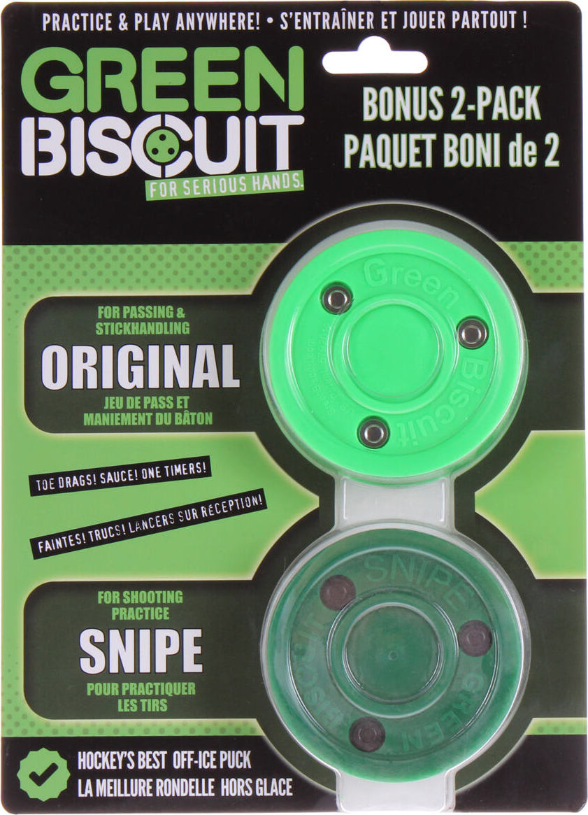 Green Biscuit Bonus 2-Pack hokejový puk tréninkový