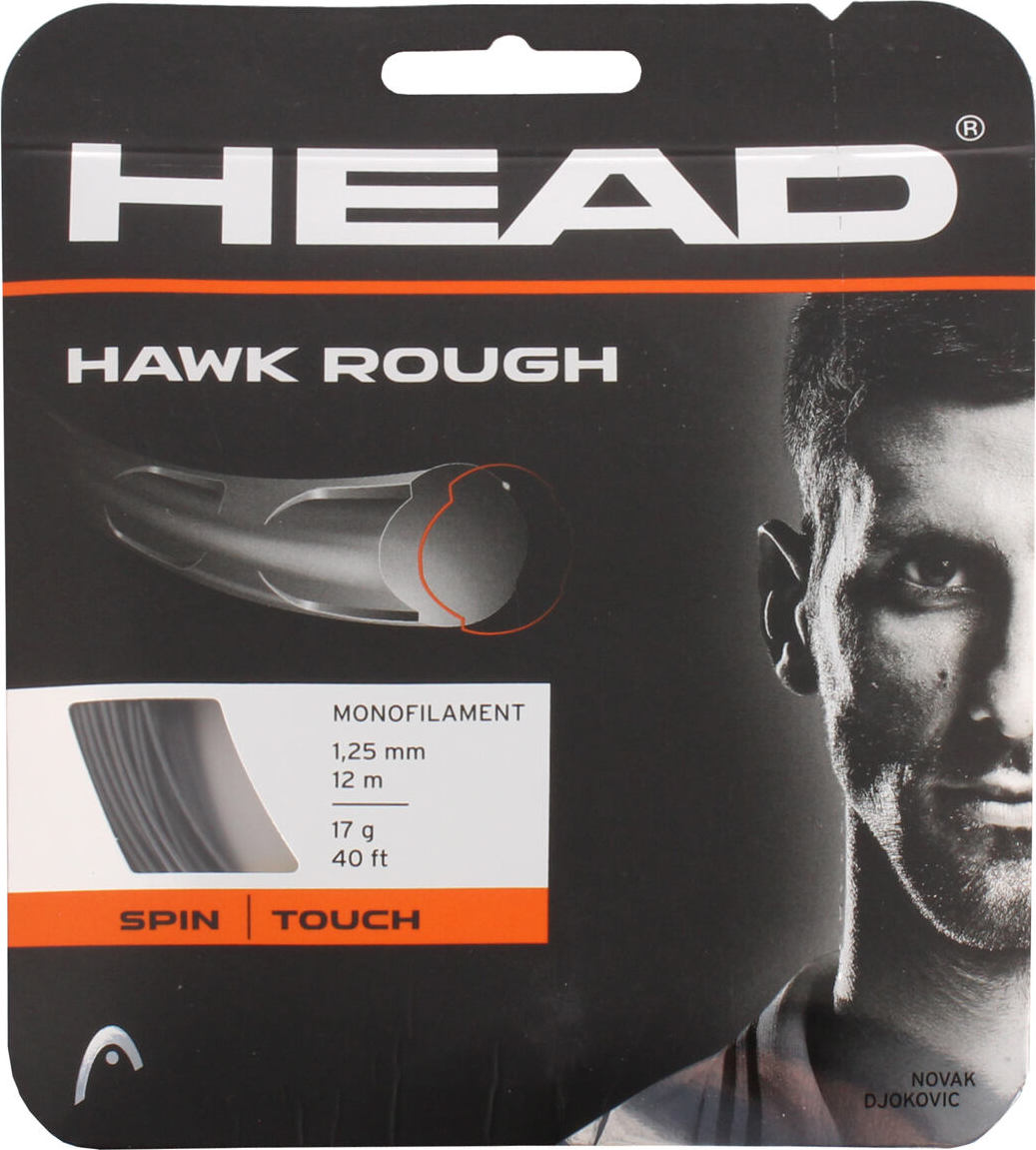Head Hawk Rough tenisový výplet 12 m antracitová