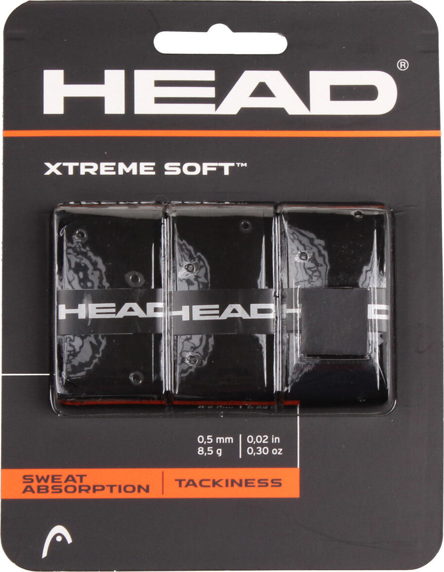Head XtremeSoft 3 overgrip omotávka tl. 0,5 mm černá