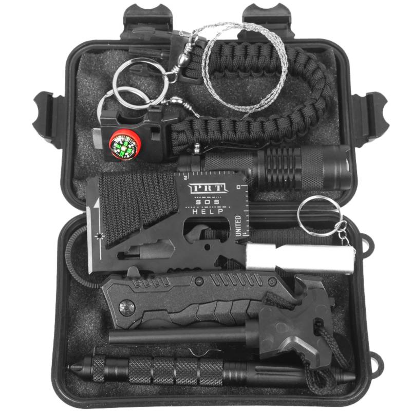 Merc sport Krabička poslední záchrany Survival Kit sada 9v1