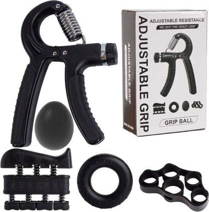 Merco Grip 5 sada na posilování rukou černá