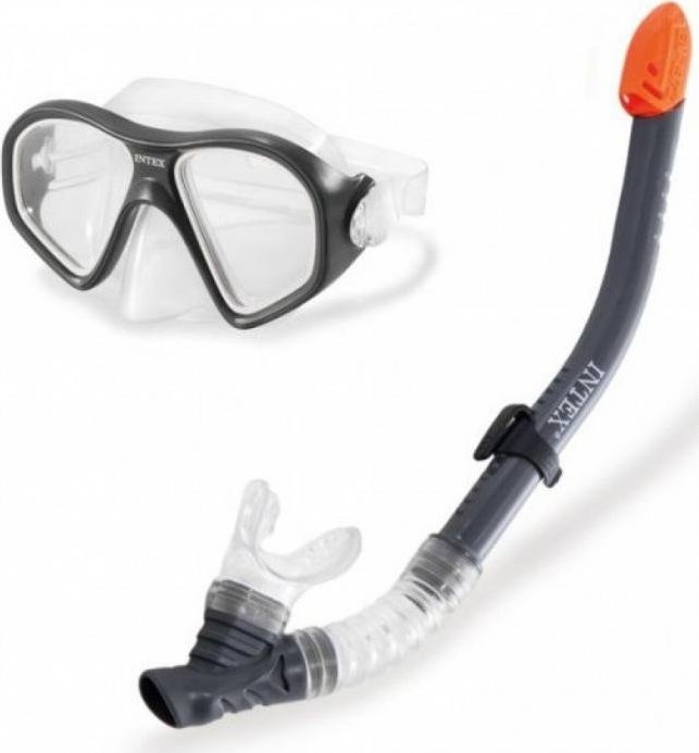 Potápěčský SET Intex 55648 REEF RIDER černá/šedá 55648