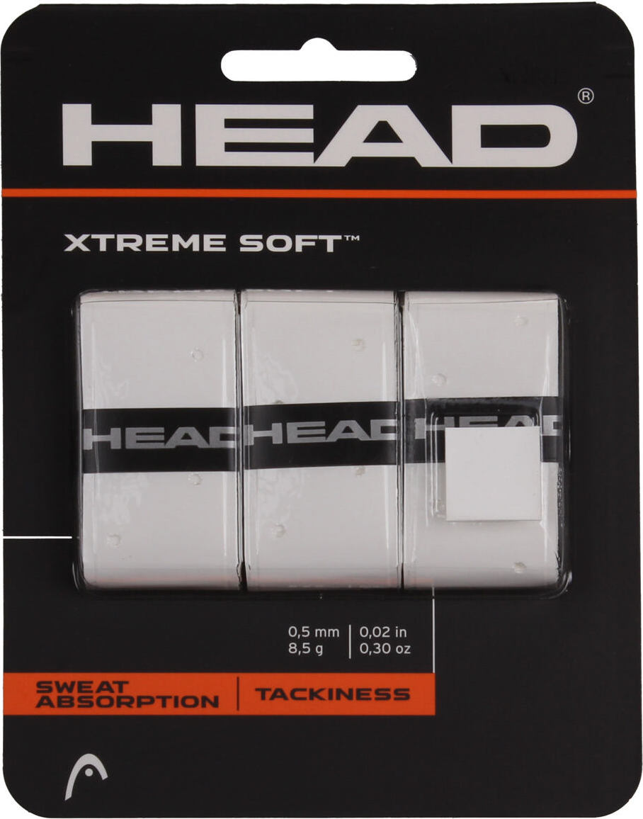 Head XtremeSoft 3 overgrip omotávka tl. 0,5 mm bílá
