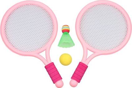 Merco Racket Ball Games sada pálek s míčky růžová