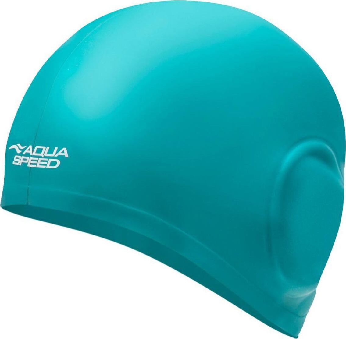 Aqua-Speed Volume Ear Cap koupací čepice tyrkysová