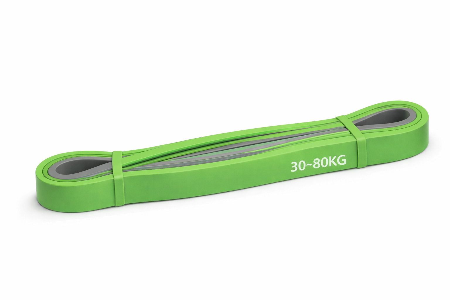 Merc sport Posilovací guma Power Band TPE – zelená (30–80 kg)