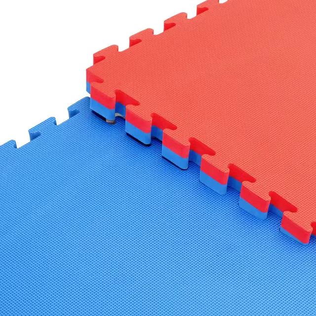 Merc sport TATAMI-podložka oboustranná na cvičení 100x100x2cm červeno/modrá