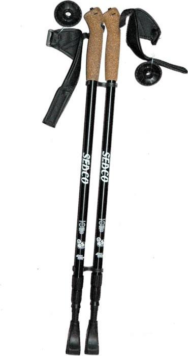 Trekové hole Sedco NORDIC WALKING ALU7075 černé vel. 65-140 cm černá 3004CR
