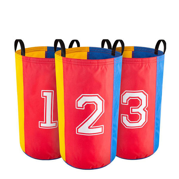 Merc sport Skákací pytle s čísly pro děti – sada 6 ks (nylon, 50 × 70 cm)
