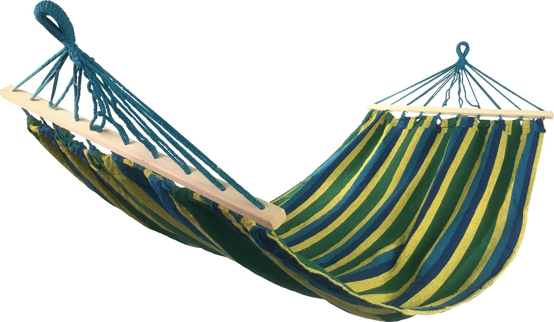 Houpací síť SEDCO 200x90 cm zelená/modrá AKCE