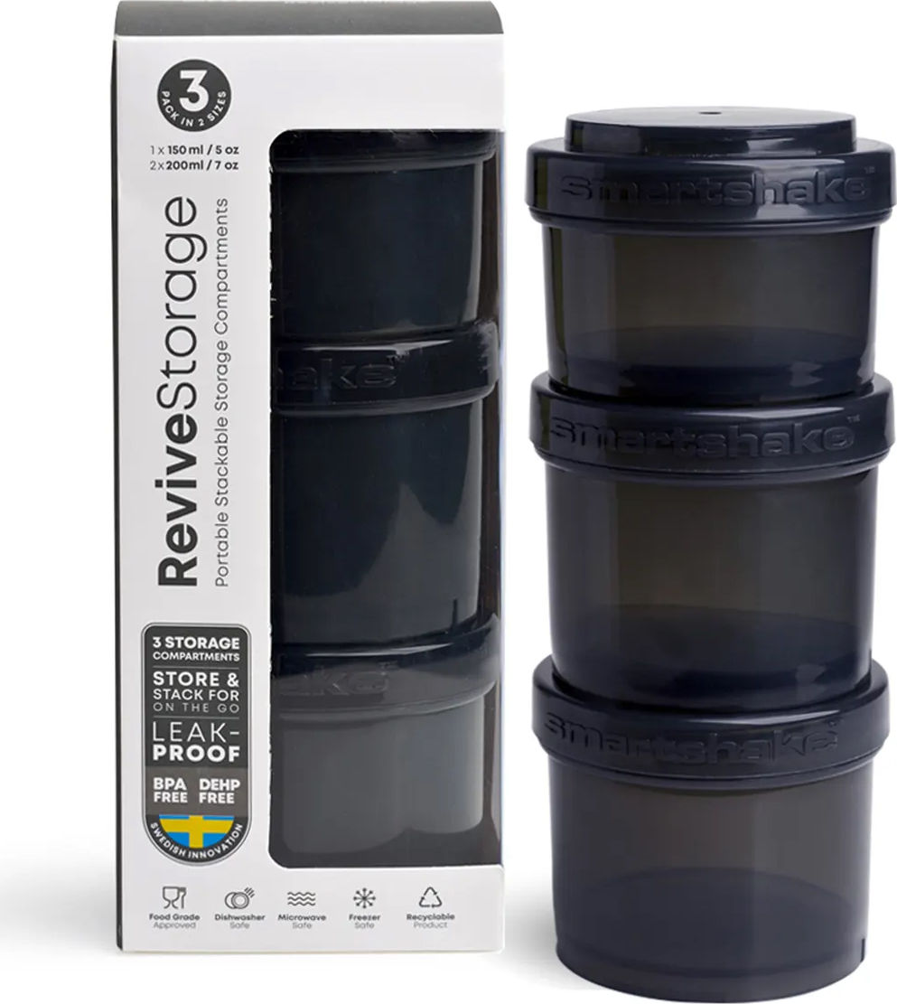 Sada dávkovačů SMARTSHAKE Revive 3v1 - 550 ml černá 2000230