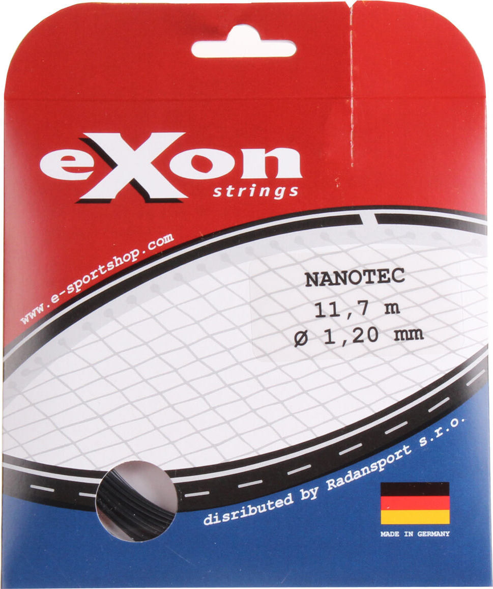 Exon NanoTec tenisový výplet 11,7 m černá Průměr: 1,25