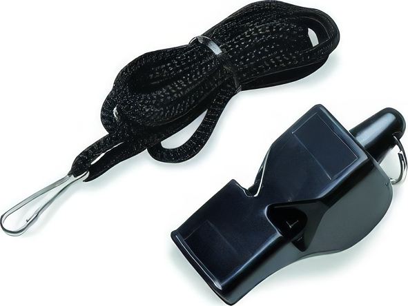 Píšťalka Effea 6706 se šňůrkou černá 3093CR