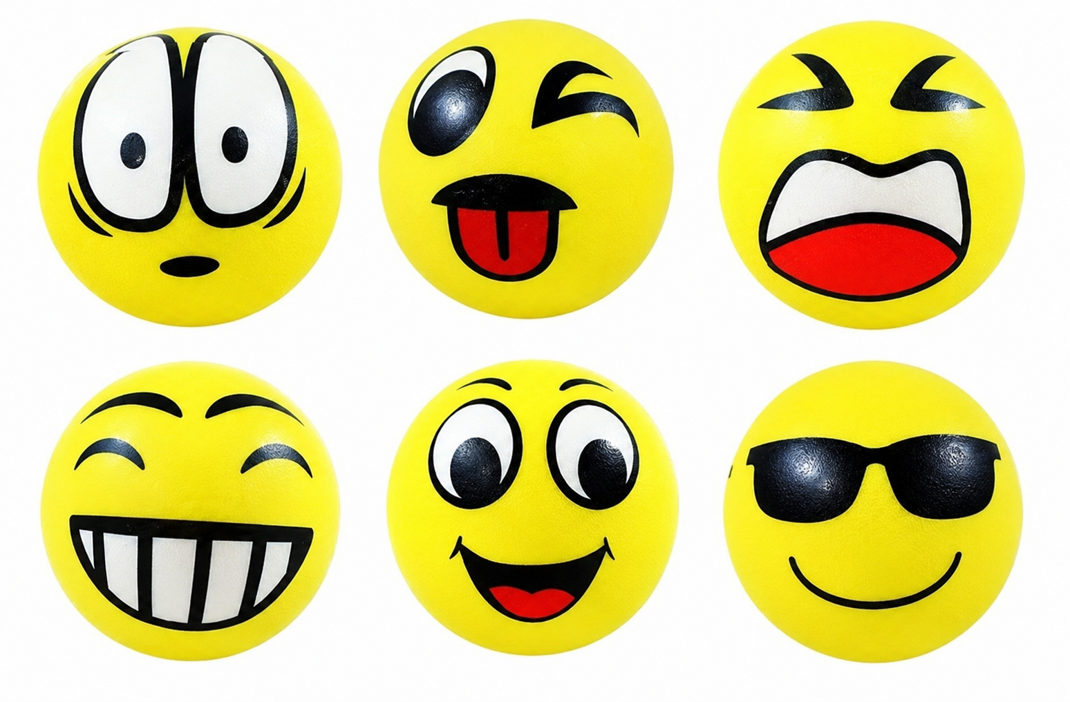 Pěnové Smile míče 29 cm – sada 6 ks