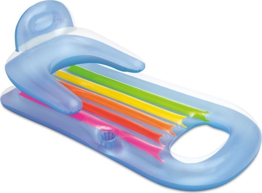 Lehátko nafukovací s opěradlem Intex 58802 modrá 58802MO