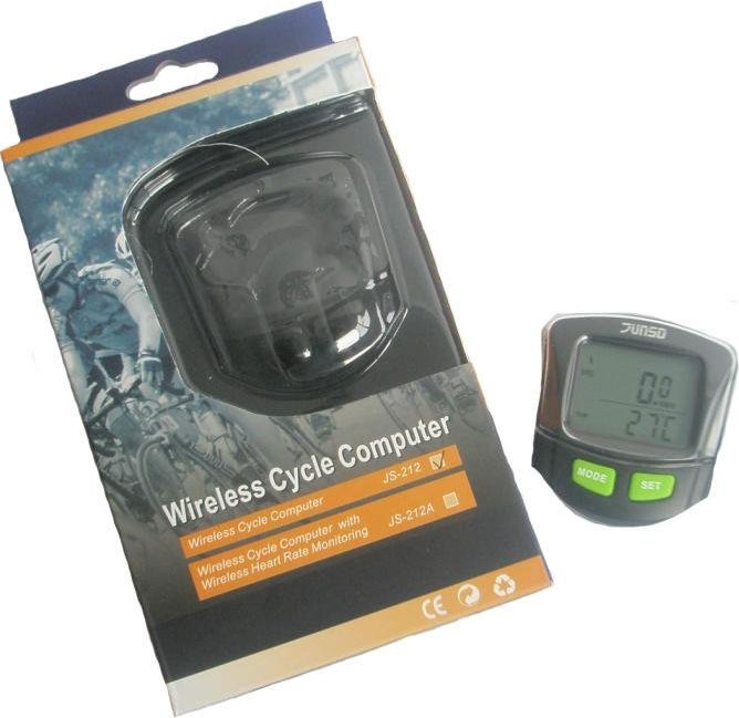 Cyklocomputer JUNSO 212 bezdrátový černý 0417