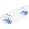 Flip LED plastový skateboard bílá