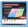 Colored Puzzle fitness podložka modrá