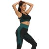 Yoga Sense fitness set dámský zelená tm.
