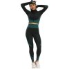 Yoga Sense fitness set dámský zelená tm. (Velikost oblečení S)