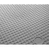 PVC odolná podlaha do garáže, skladu,tělocvičny ECO - T LOCK - TEXTURED 498x498x6,5 mm Šedá POD01-TMSE