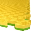 TATAMI PUZZLE podložka - Dvoubarevná - 50x50x2,0 cm podložka fitness žlutá/zelená ELG 520 ZEZL