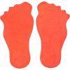 Feet značka na podlahu oranžová