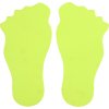 Feet značka na podlahu žlutá